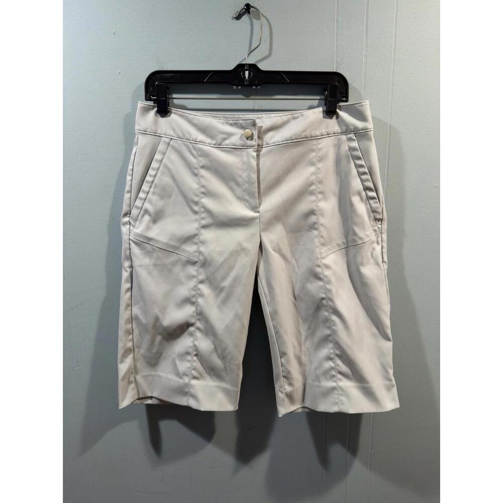 Womens IZOD XFG Stretch Golf Shorts, Size 8 Gray Casual Athletic Fit Style